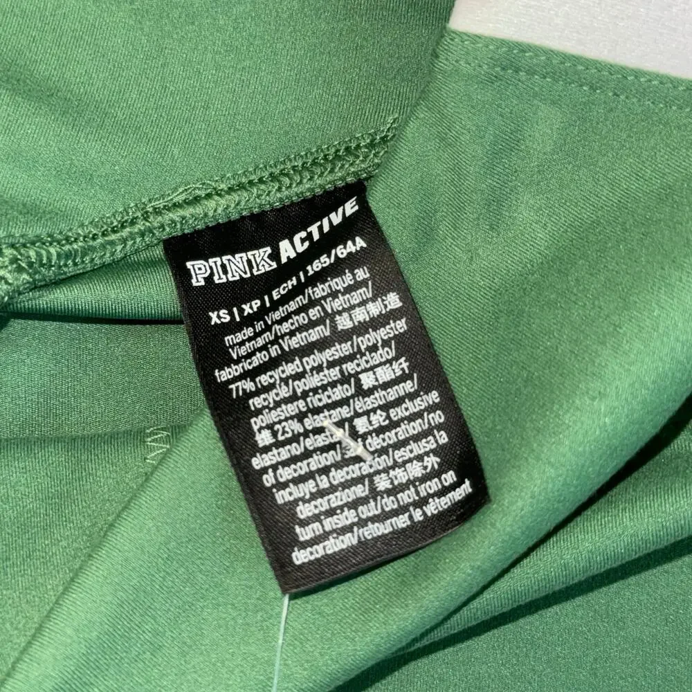 Victoria's Secret PINK 6" Soft Ultimate High-Waist Biker Shorts XS Green NWT NEW - Picture 3 of 5